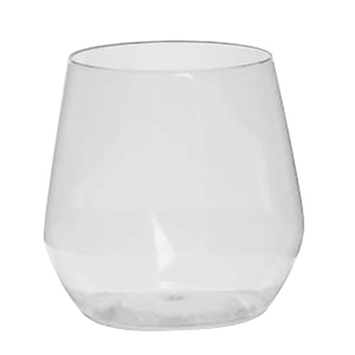 Aurora 12oz Stemless PETE Plastic Wine Glass